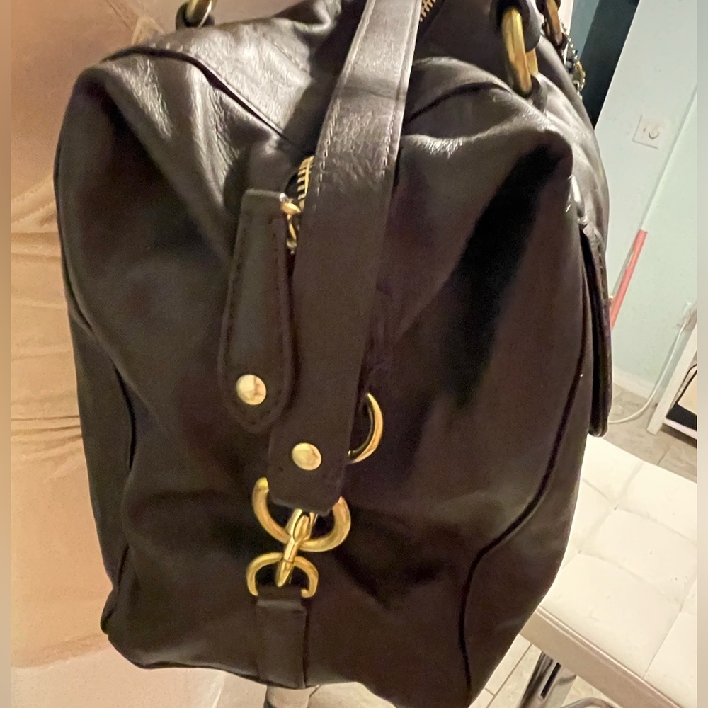 Coach Chocolate Brown Leather Satchel Handbag RN#F25151 - Picture 11 of 15